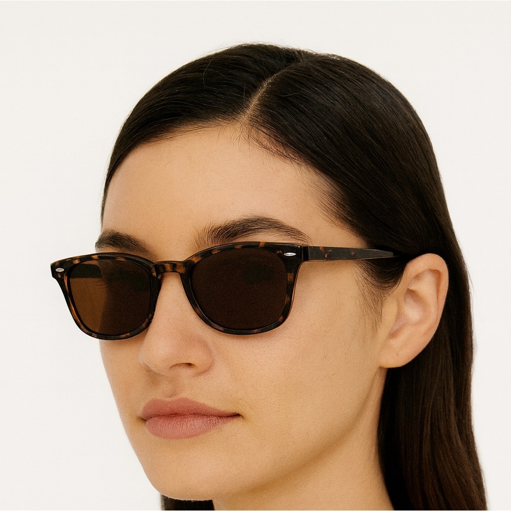 Lucky Brand Tortoise Shell Rectangular Brown Lens… - image 1